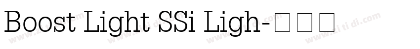 Boost Light SSi Ligh字体转换